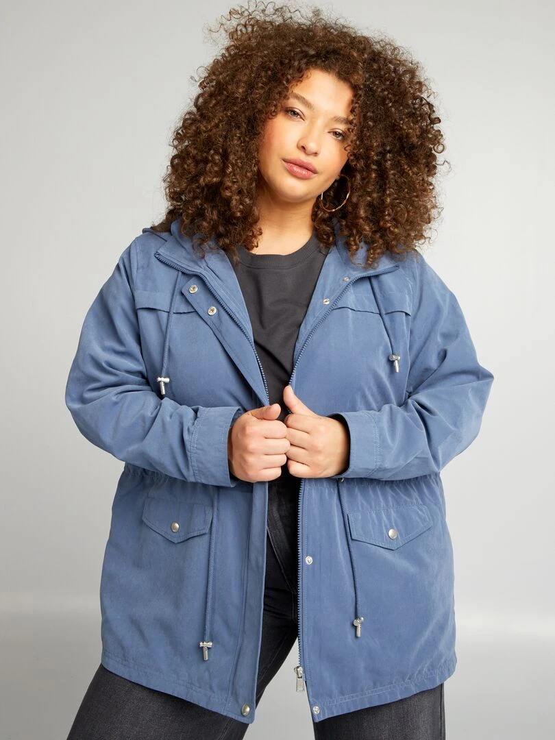 Veste de pluie 'Only Carmakoma' Bleu