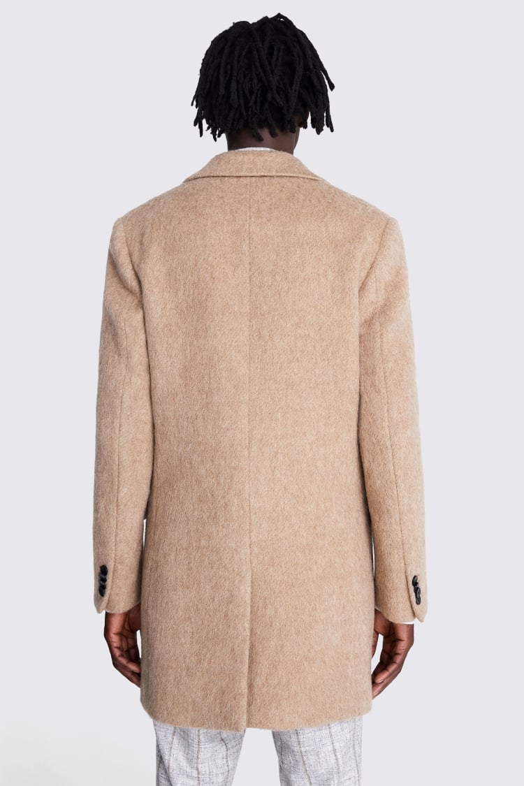 Camel Wool Cashmere Blend Overcoat   Buy Online at Moss