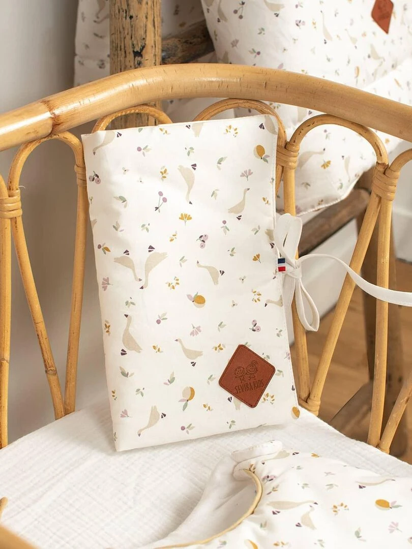 Protège carnet de santé bébé en coton Sidonia Multicolore
