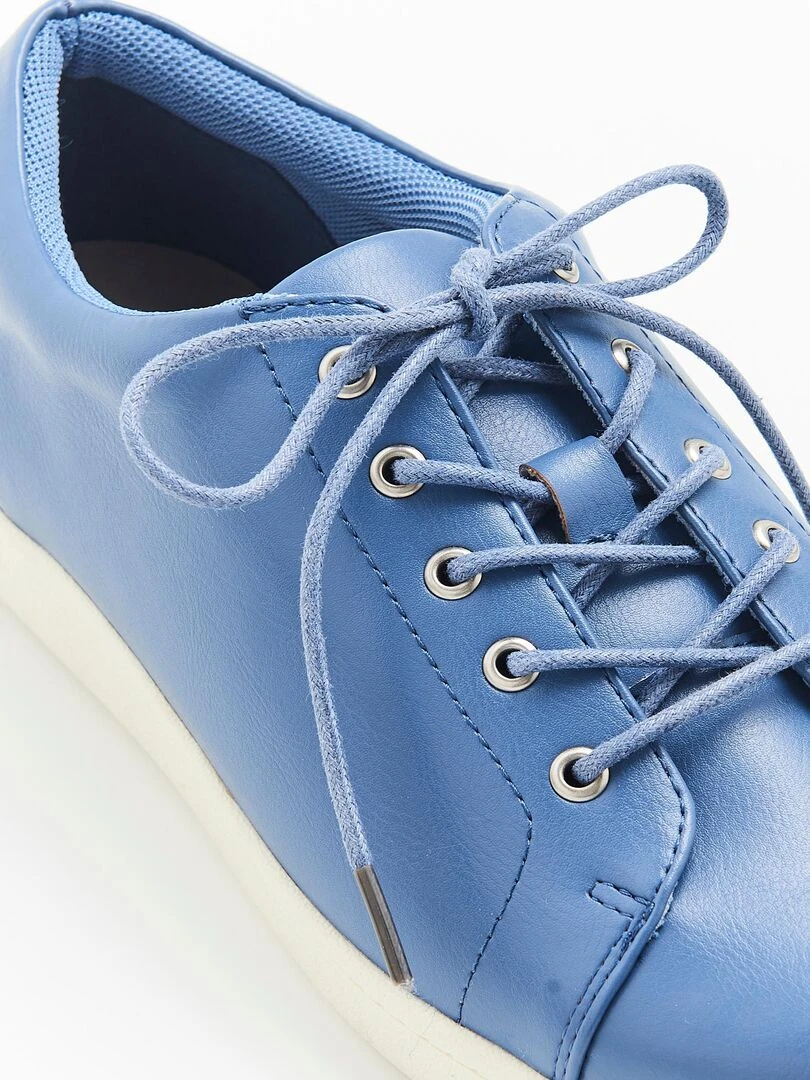 Tennis à lacets détail matelassé   Damart   Bleu