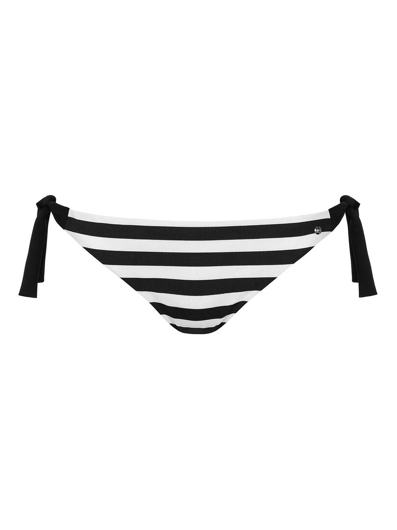 Bas maillot slip de bain à nouettes Rhodes   Noir