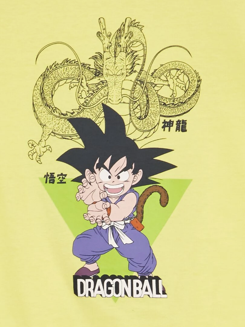 T shirt 'Dragon Ball' So Easy jaune