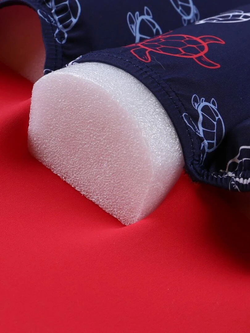 Maillot bouée imprimé tortues    Archimède   Bleu