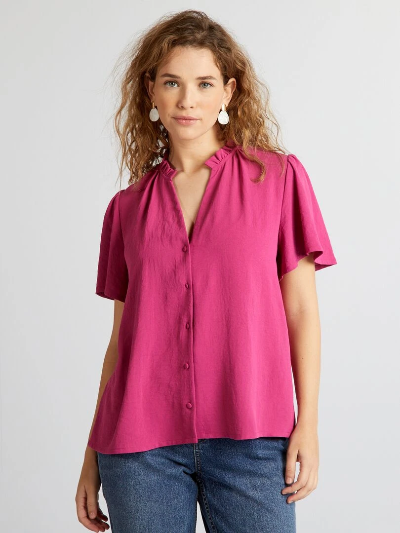 Blouse fluide   Rose