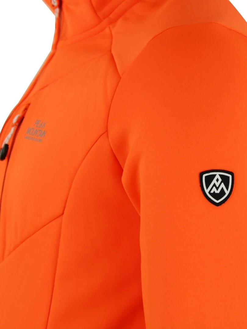 Blouson polarshell homme CLIMO   PEAK MOUNTAIN   Orange