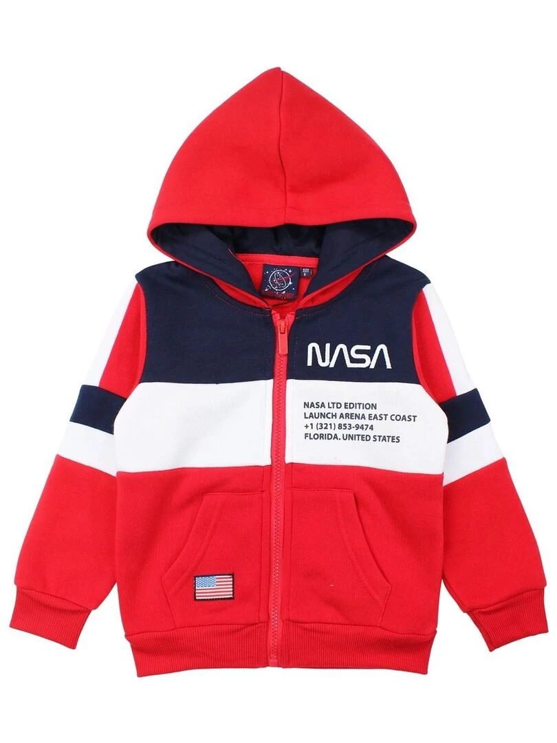 Nasa Veste garçon imprimé logo Rouge