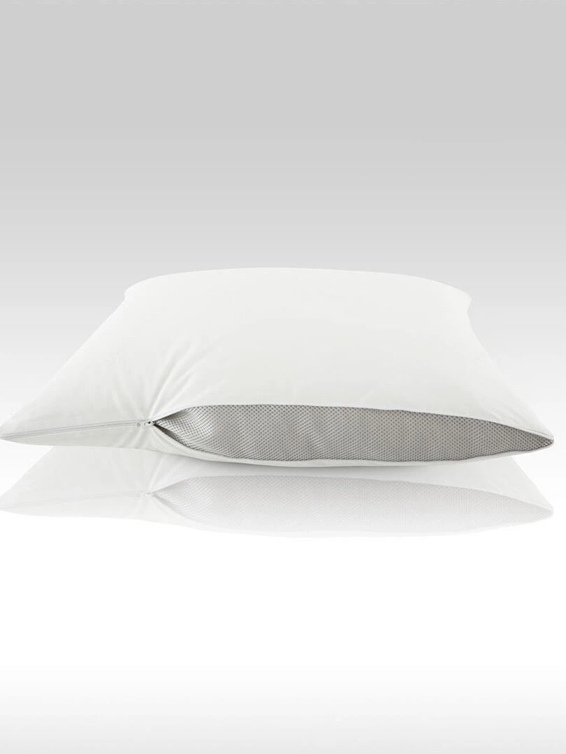 DODO Oreiller Réglable 2 en 1 Confort Moelleux ou Ferme Blanc