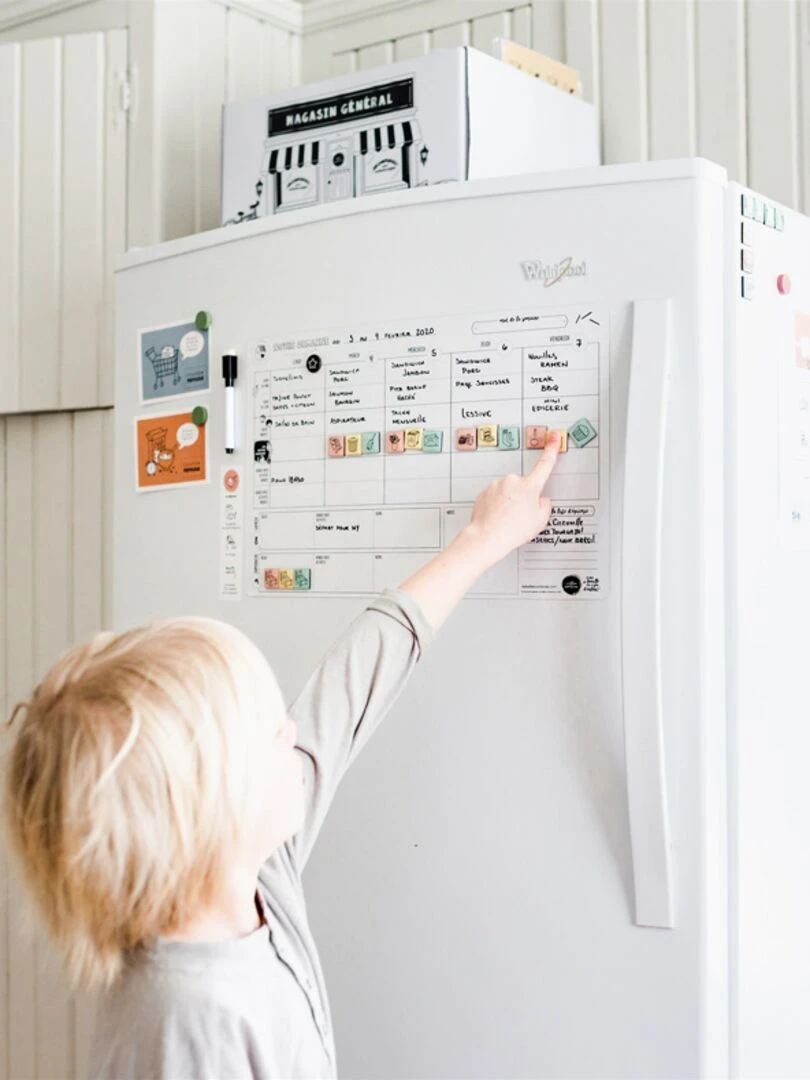 Planificateur magnétique hebdomadaire familial   N/A