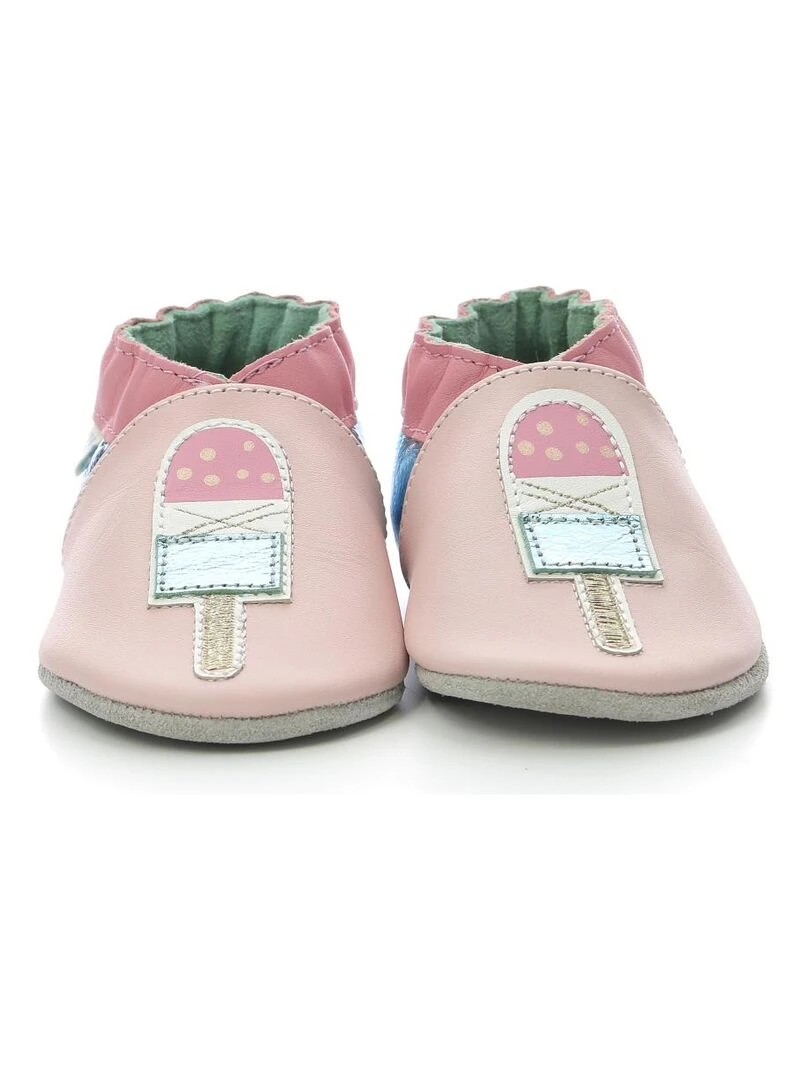 Chaussons Cuir Multico Ice   Rose