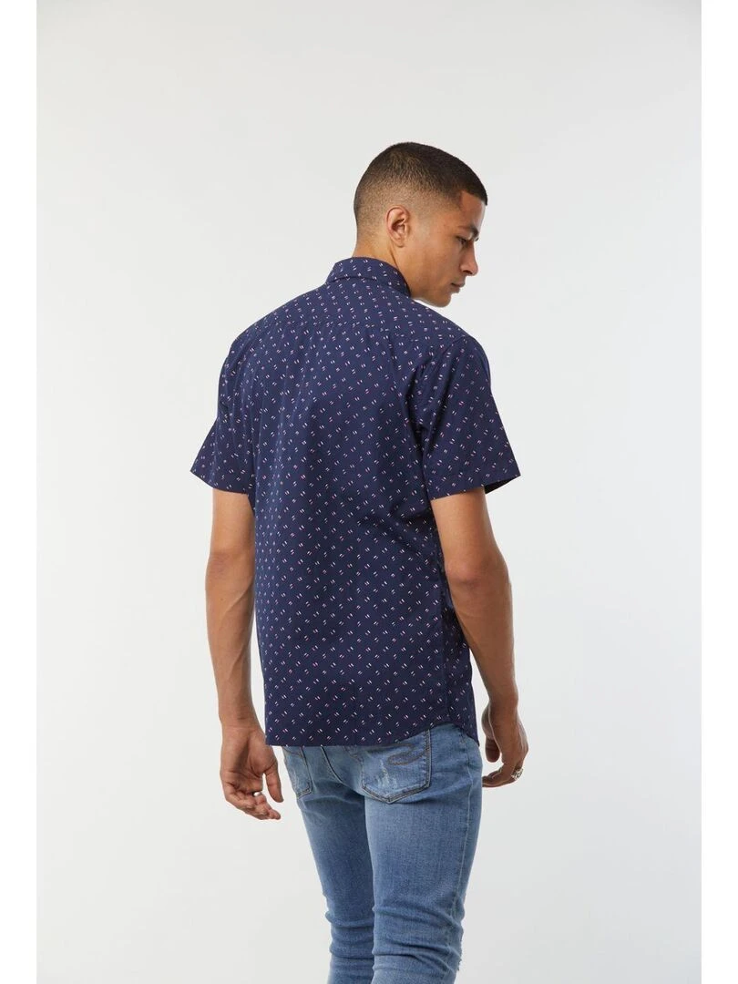 Lee Cooper Chemise manches courtes coton regular DOCE Bleu foncé