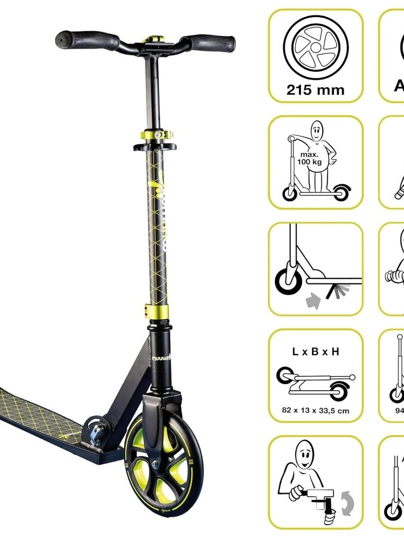 muuwmi Trottinette aluminium Pro 215 mm   N/A