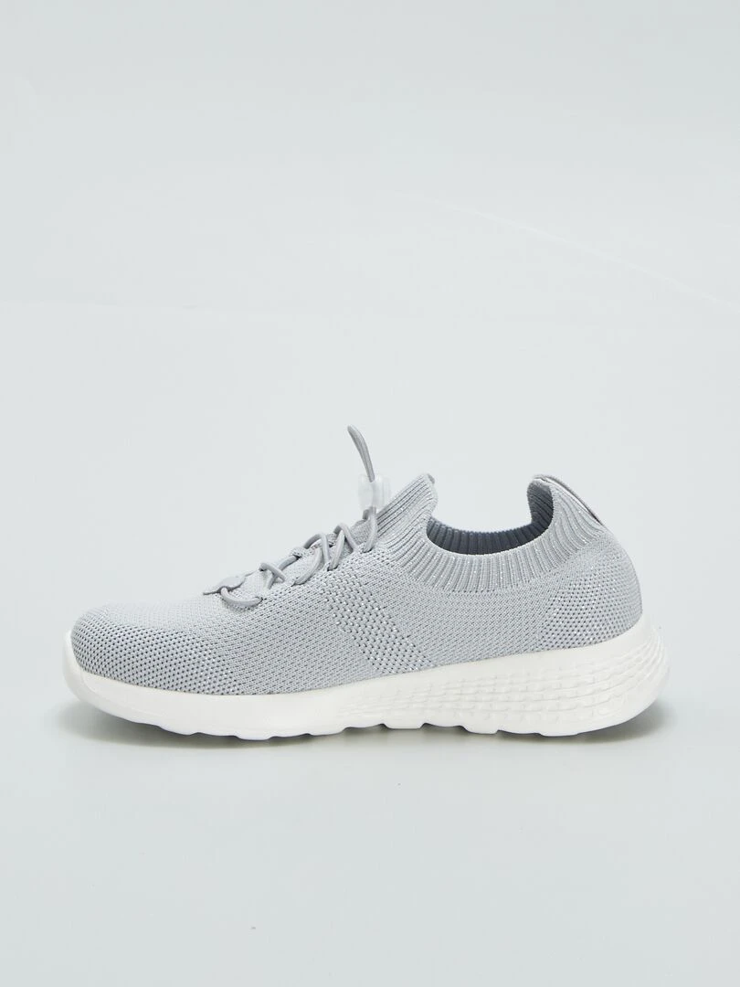 Baskets en mesh esprit running   GRIS