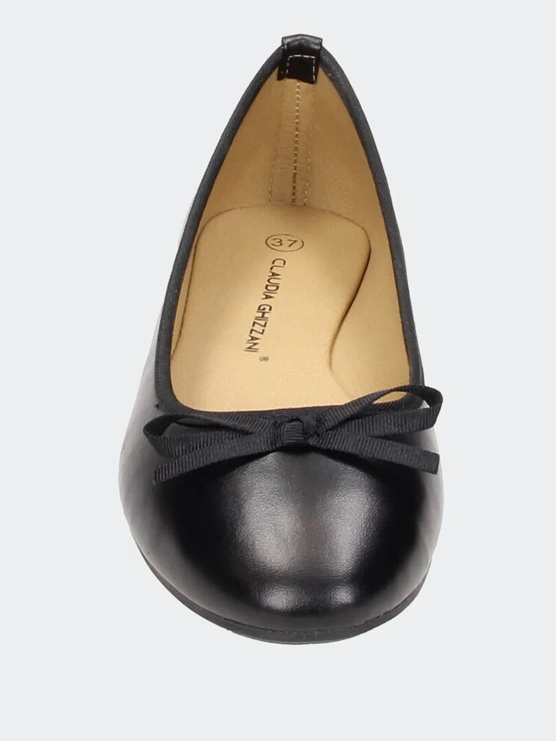 Ballerines avec nœud fantaisie   Noir