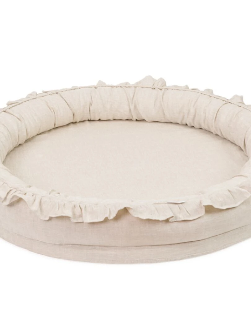 Tapis De Jeu Cocon À Volants Écru Pure Nature Ecru