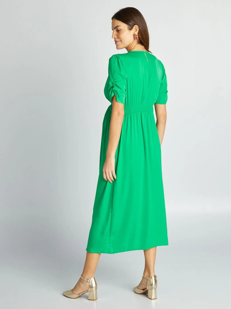 Robe de cérémonie grossesse   Vert