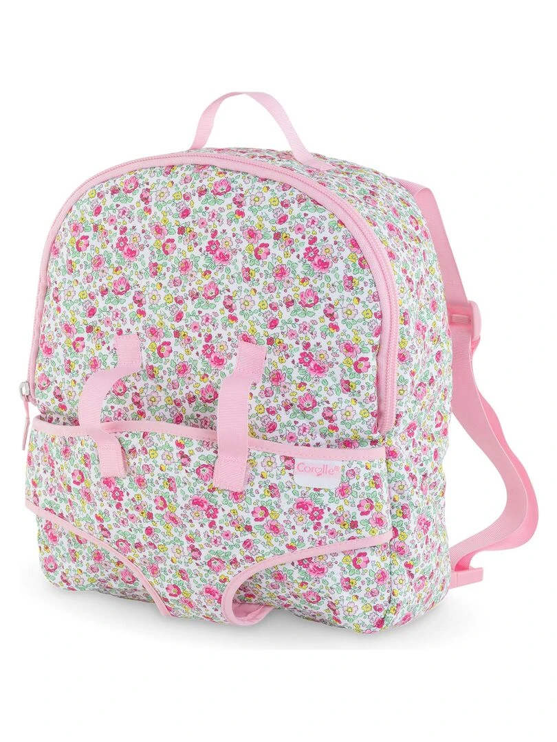 Sac à Dos porte poupon Fleuri pour poupon 30 cm N/A