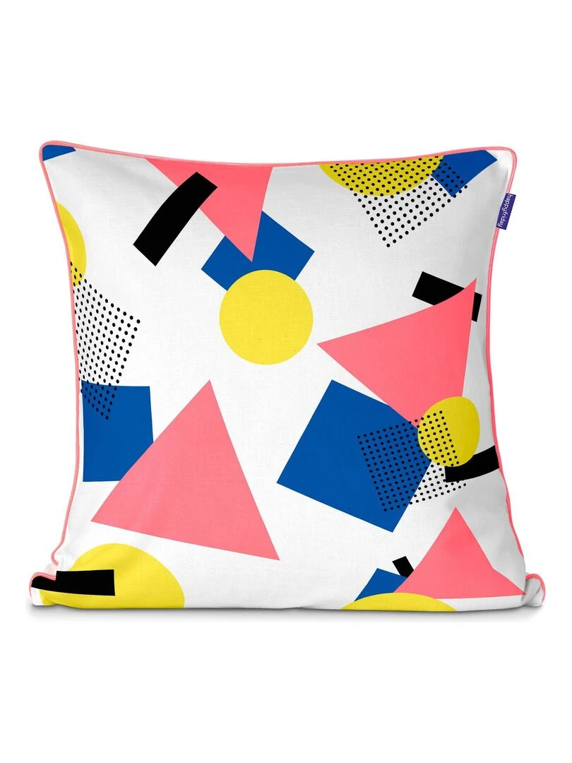 Housse de coussin décoratif Ettore "Happyfriday" Blanc