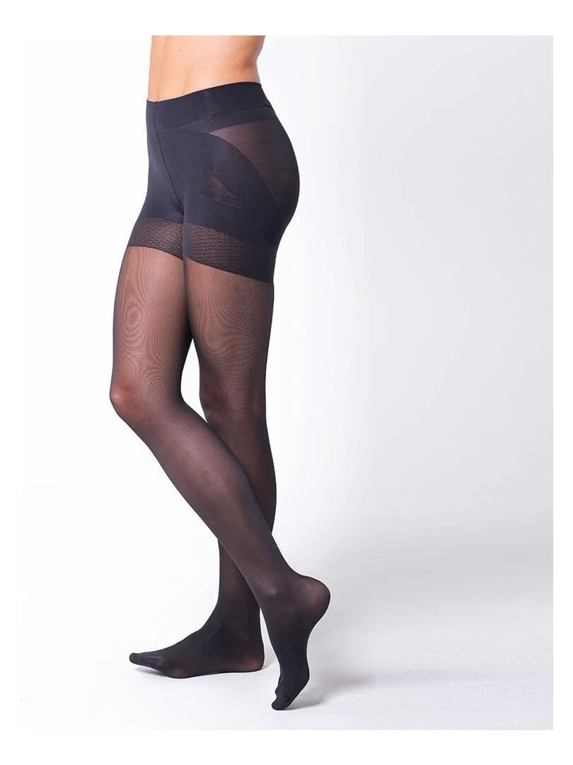 Pack en lycra Réducteur 40 den  Sana.   Noir Noir