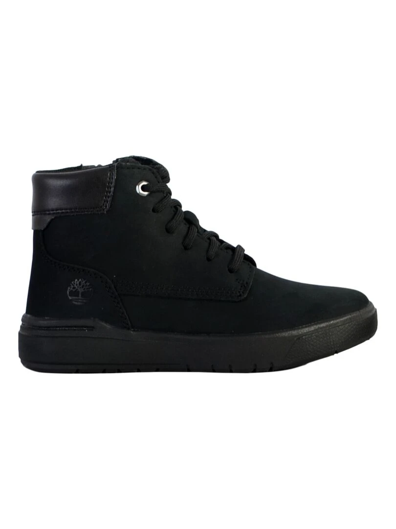 Basket Montante Cuir Junior Timberland Seneca Bay 6 In Side Zip Noir