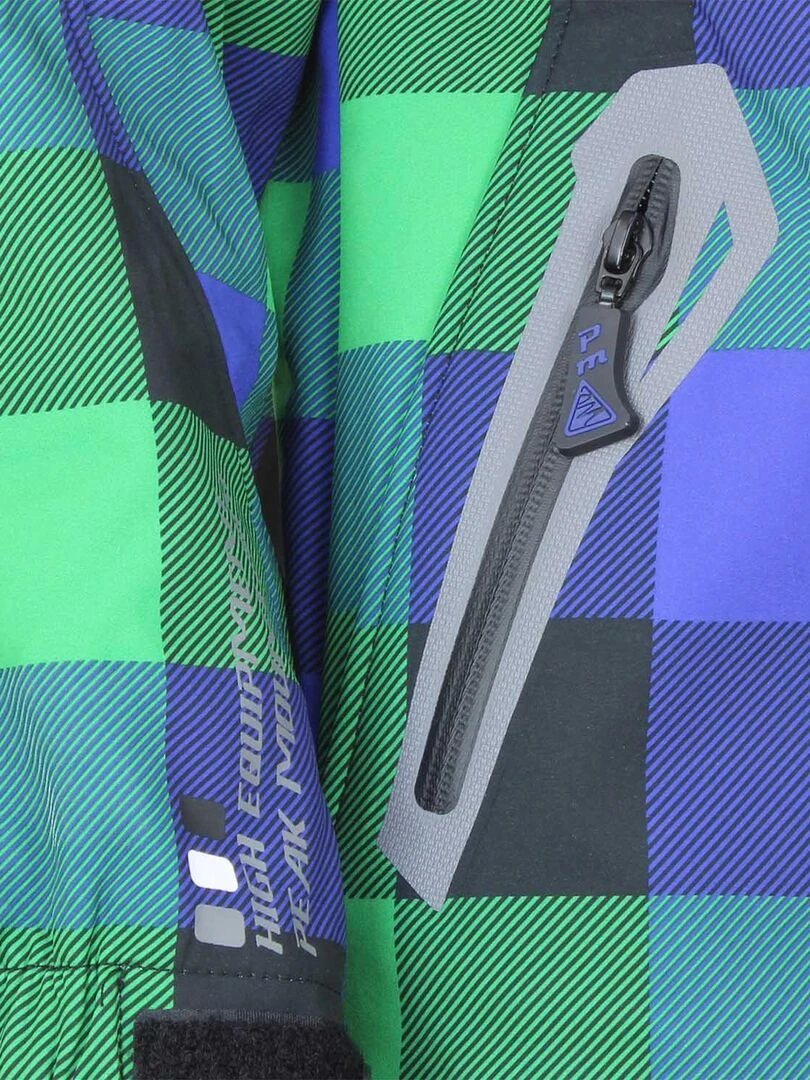 Blouson softshell garçon ECINA   PEAK MOUNTAIN   Vert