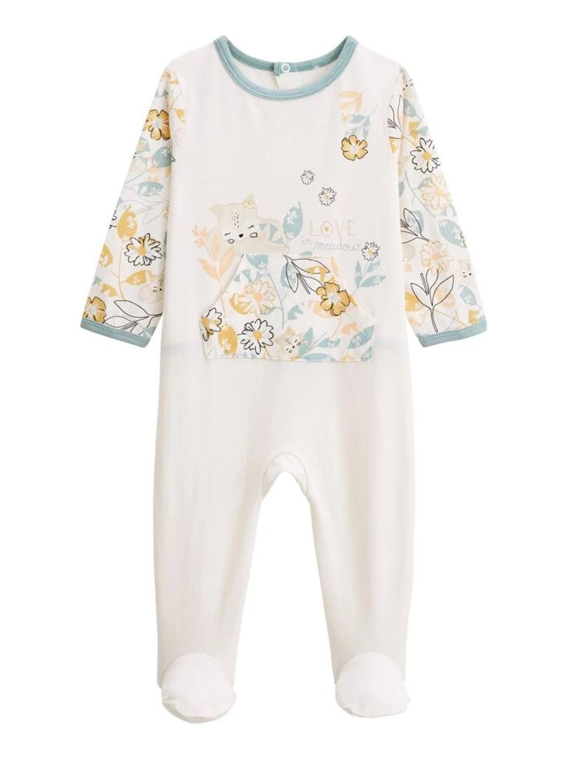 Pyjama bébé Capucine Ecru