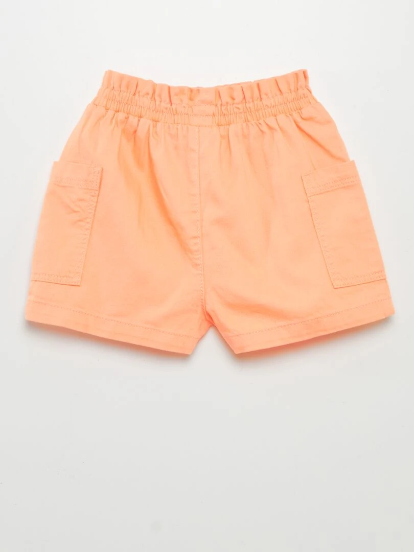 Short en twill Orange