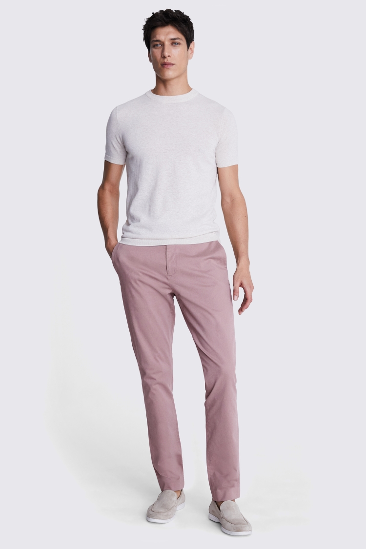 Slim Fit Light Grey Seersucker Trousers   Buy Online at Moss