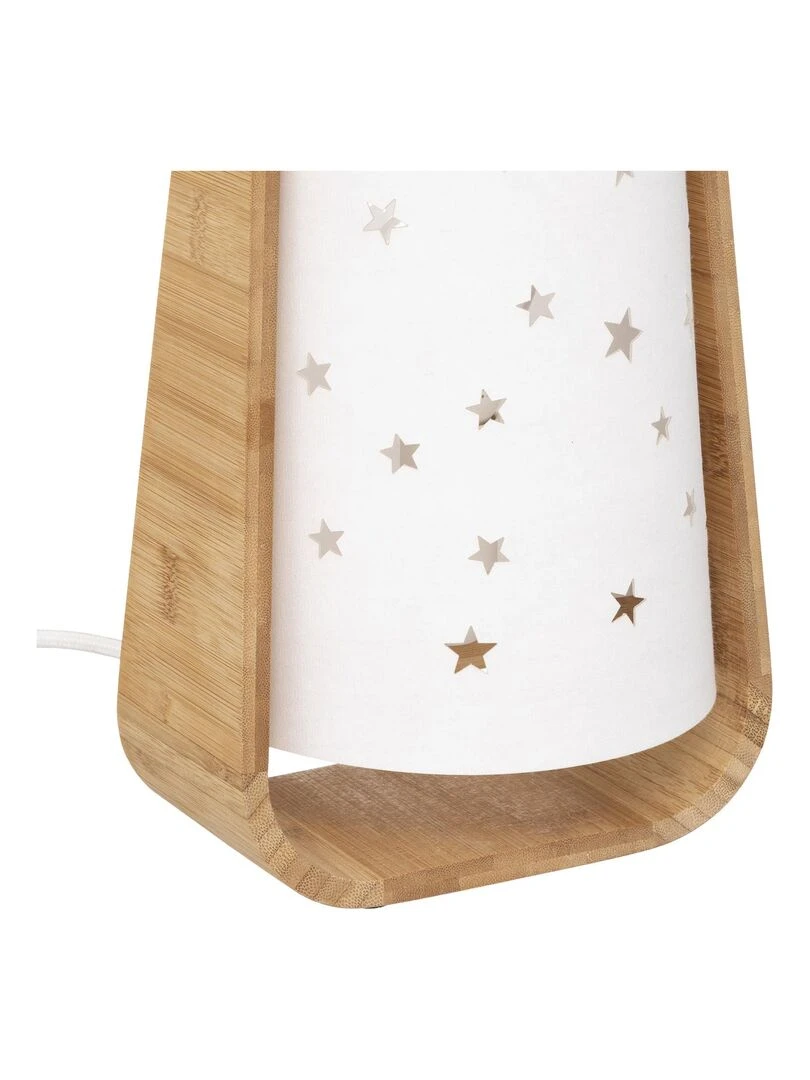 Lampe étoiles ajourées   Blanc