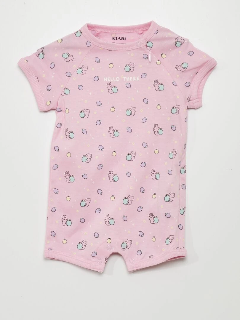 Lot de 2 barboteuses   Rose