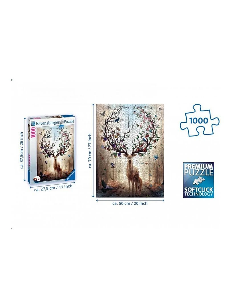 Puzzle 1000 pièces   Cerf fantastique   N/A