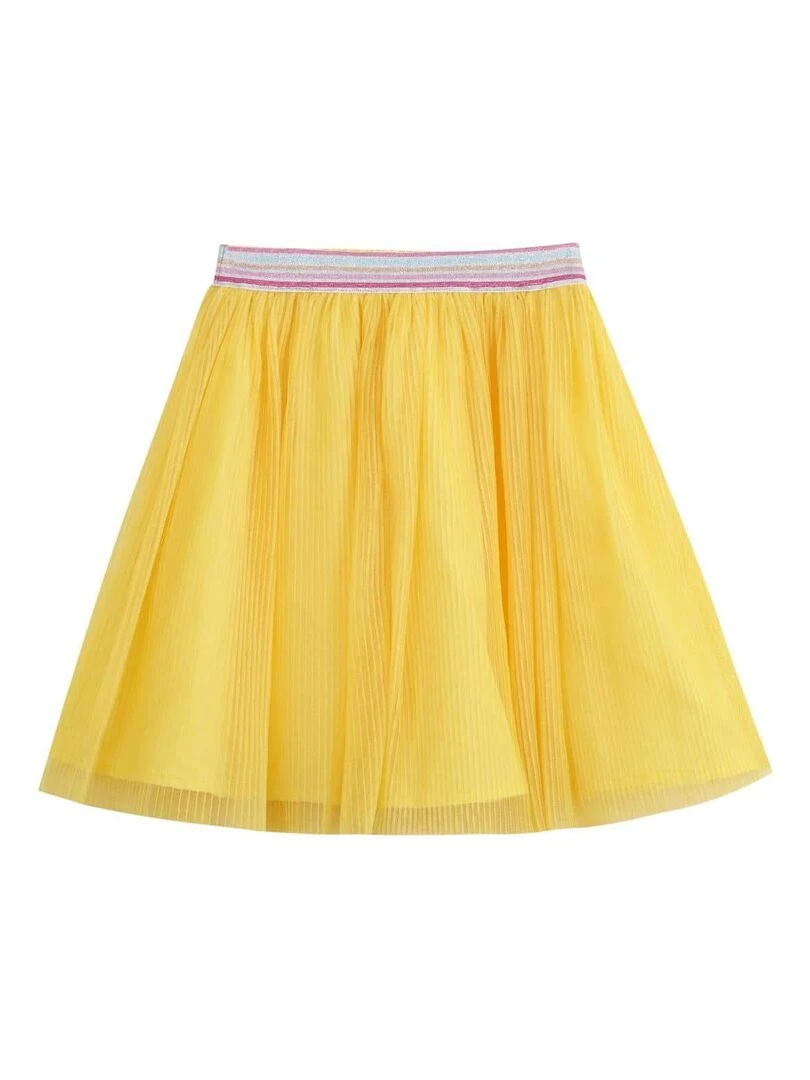 Jupe Qui Tourne Été Fille  Voile Jaune  CLOCHETTE   'LA FAUTE A VOLTAIRE'   Jaune