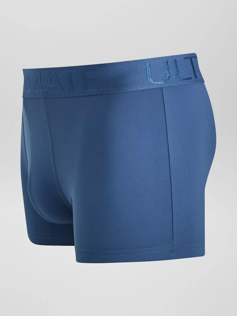 Lot de 3 boxers en microfibre stretch   Bleu