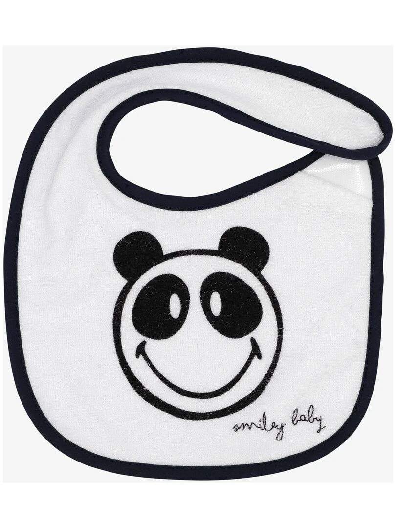 Lot de 2 bavoirs bébé Kinousses   Blanc