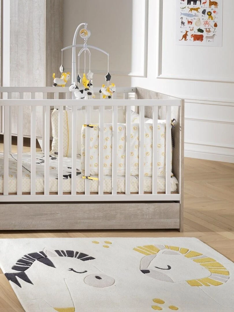 Tapis de chambre en acrylique blanc SAUTHON Blanc
