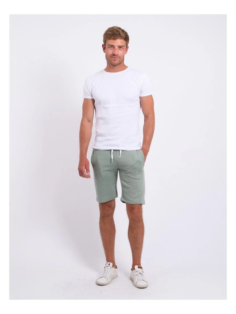 Bermuda molleton BIDMIN   Vert