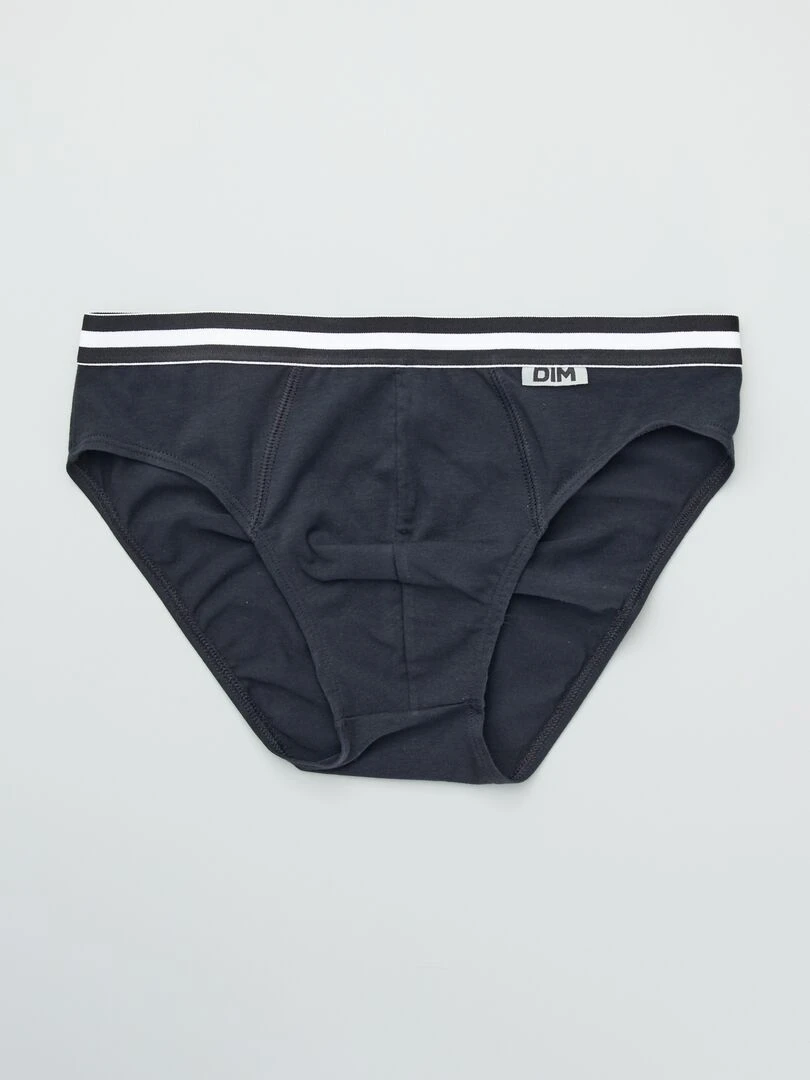 Lot 4 slips coton stretch 'Ecodim'   noir