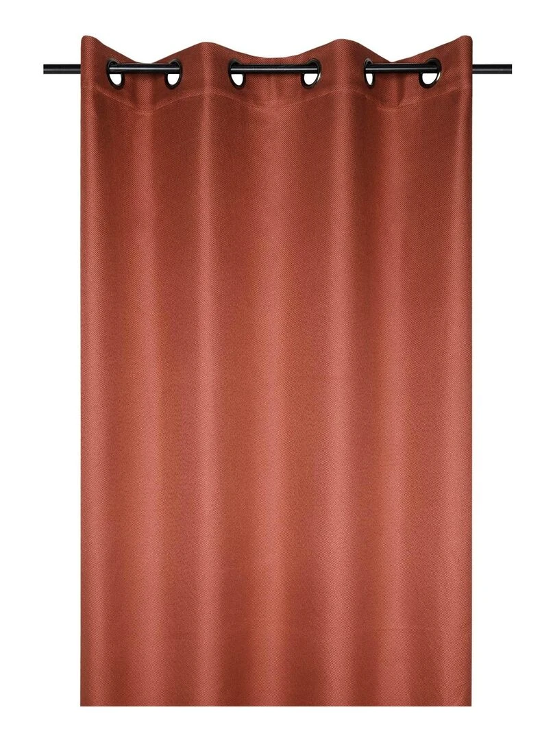 Rideau occultant et isolant doublé de polaire   Orange