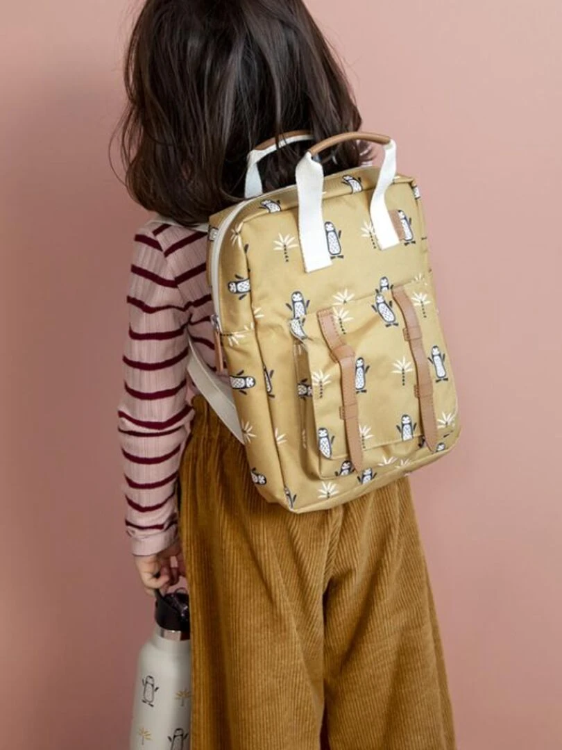 Sac à dos bébé Pingouin   Jaune