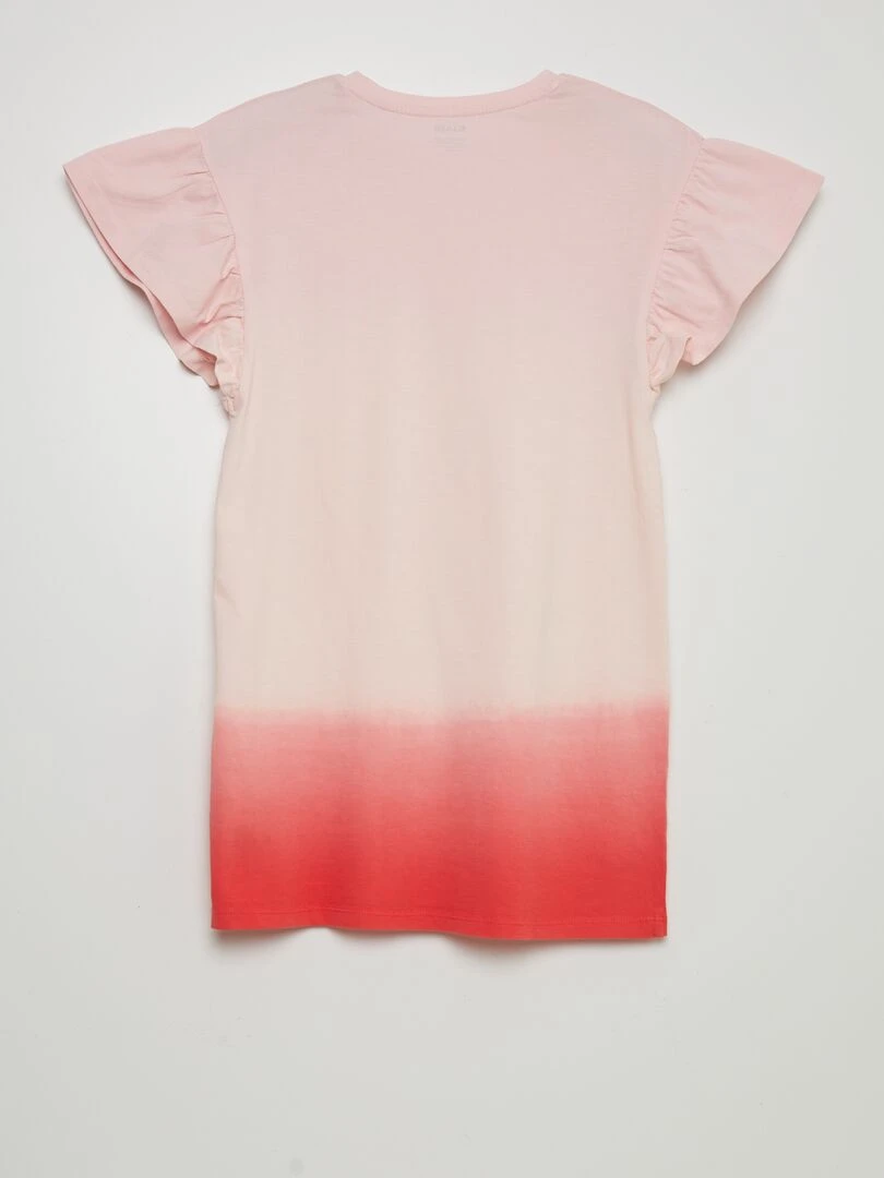 Robe t shirt 'tye and dye'   Rose