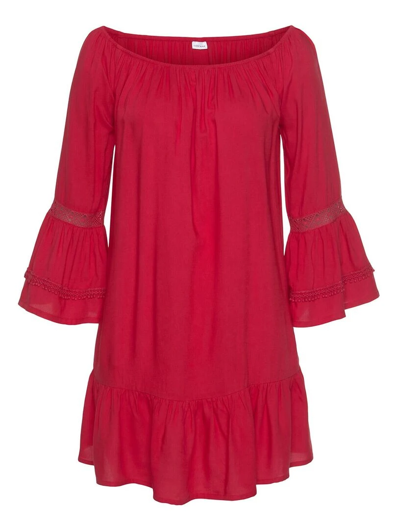 Tunique de plage Barfuss   Rouge