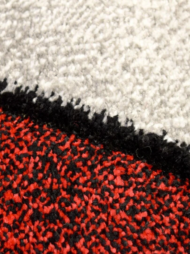 Tapis géométrique et asymétrique   Rouge