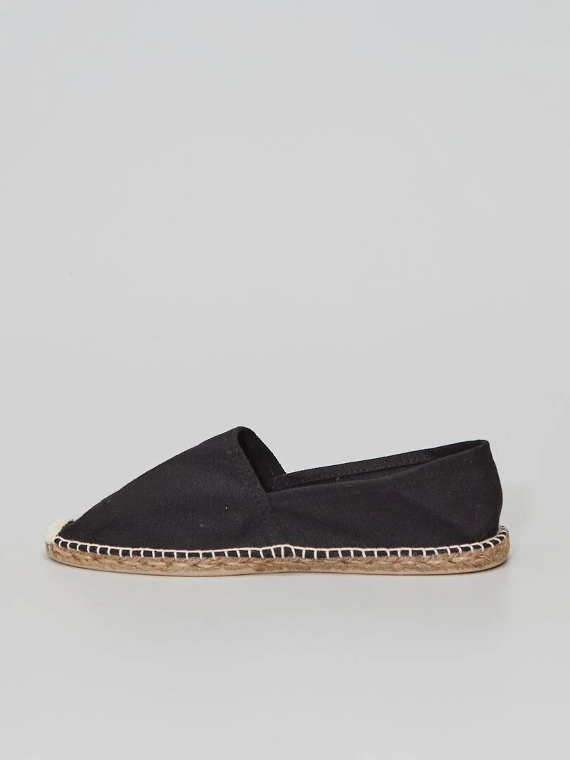 Espadrilles en toile   noir