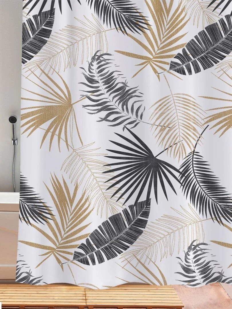 Rideau de douche 180x180 cm Tropik Blanc