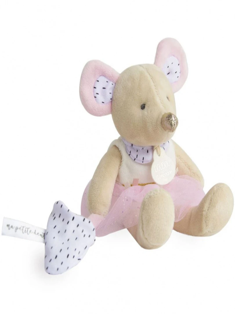 Coffret Peluche Suzie En Tutu La Petite Souris Va Passer (19 Cm)   Rose