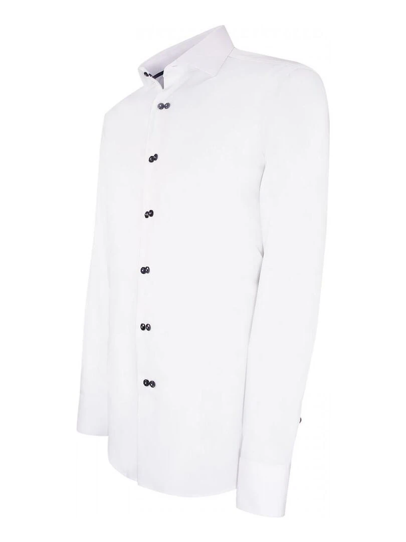 Chemise cintrée double boutonnage DOTTIO   Blanc