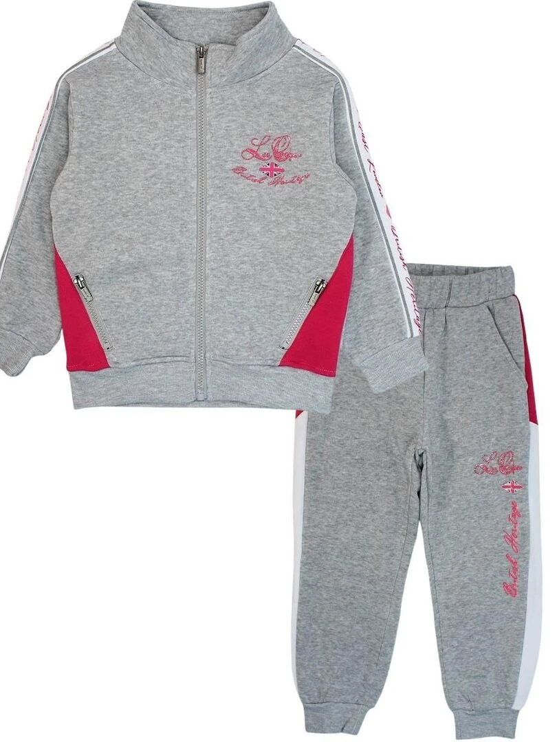 Lee Cooper Jogging fille imprimé logo Gris