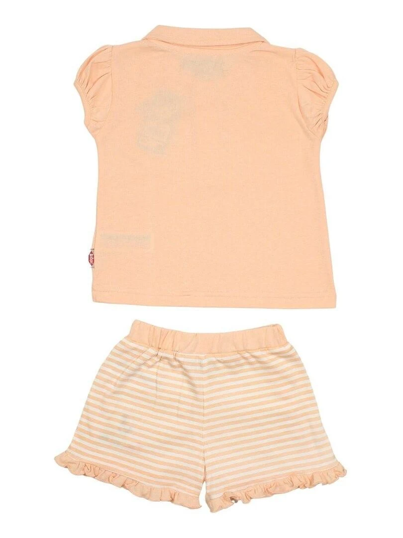 Lee Cooper   Combishort bébé garçon imprimé Lee Cooper en coton   Jaune