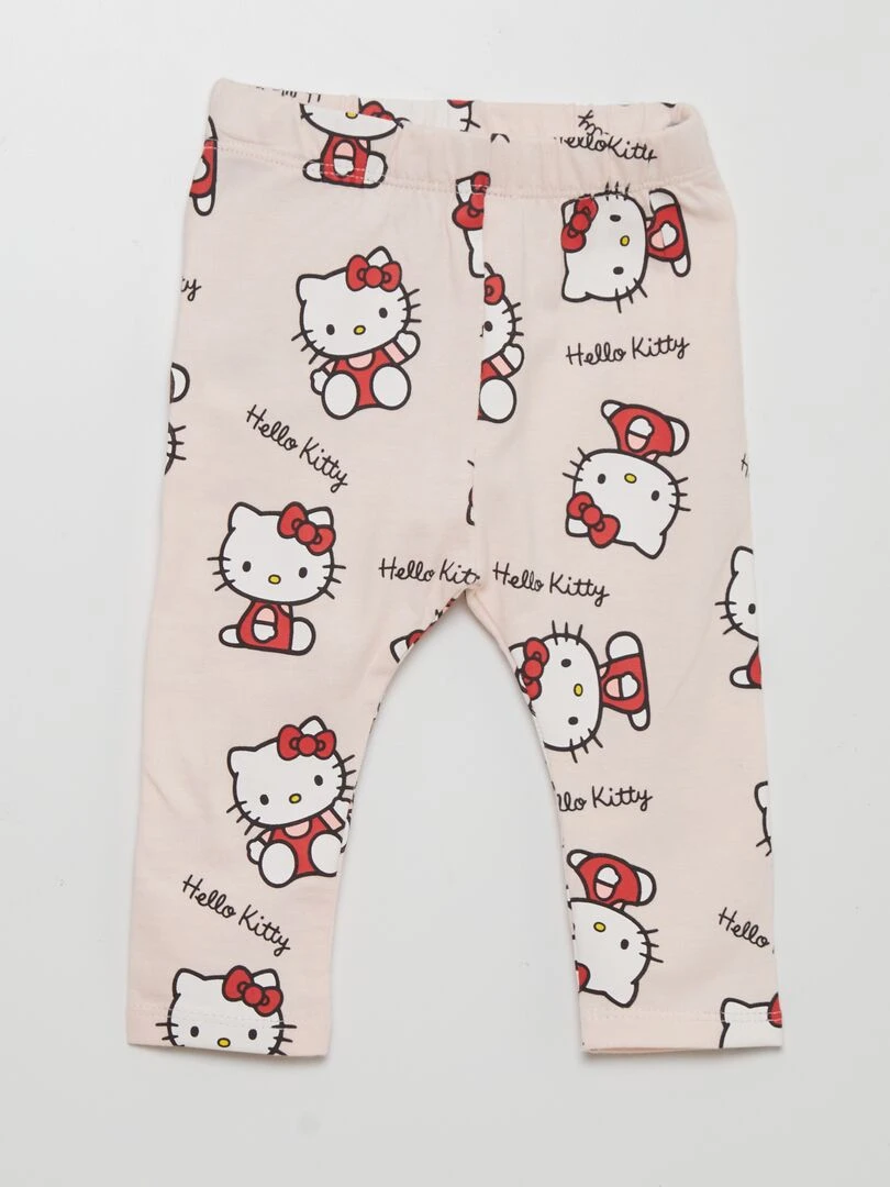 Ensemble tee shirt + legging 'Hello Kitty'   Rouge