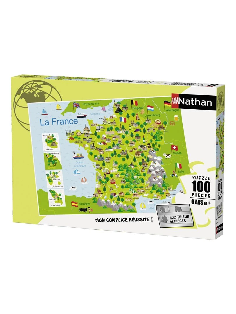 Puzzle 100 pieces Carte France N/A