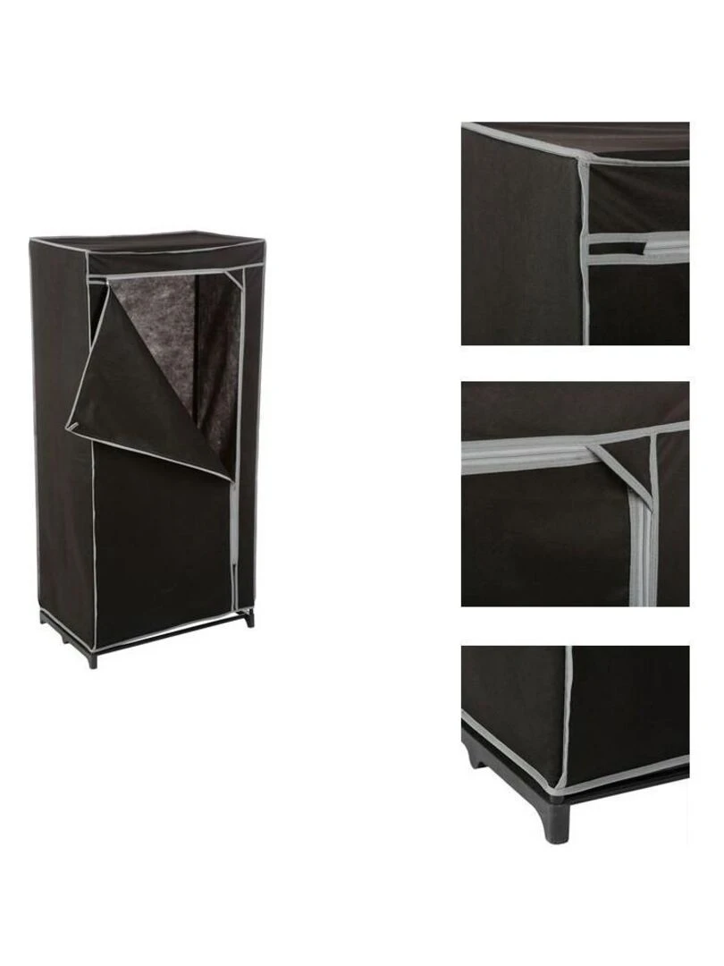 Armoire 1 penderie Noir